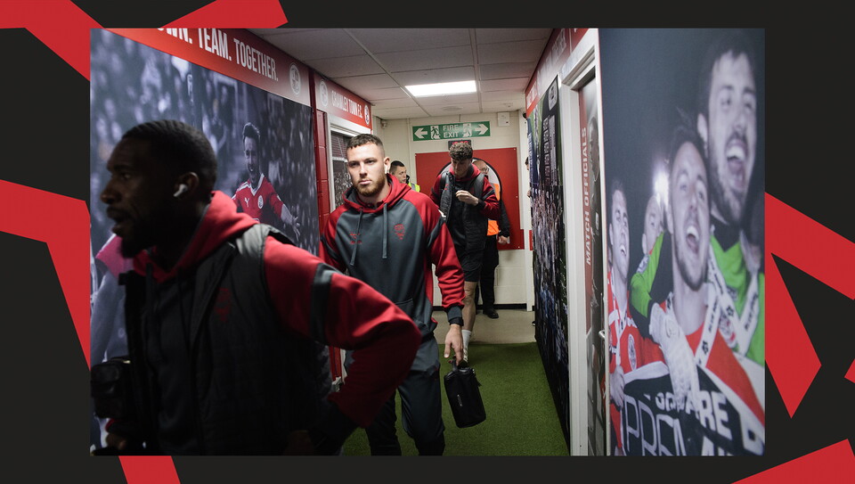 A match action image from City's away game at Crawley Town.