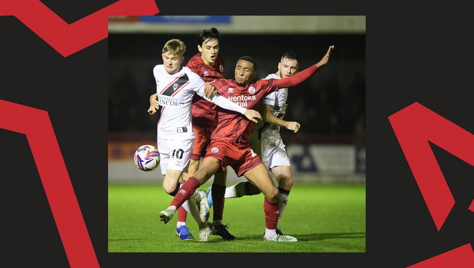 A match action image from City's away game at Crawley Town.