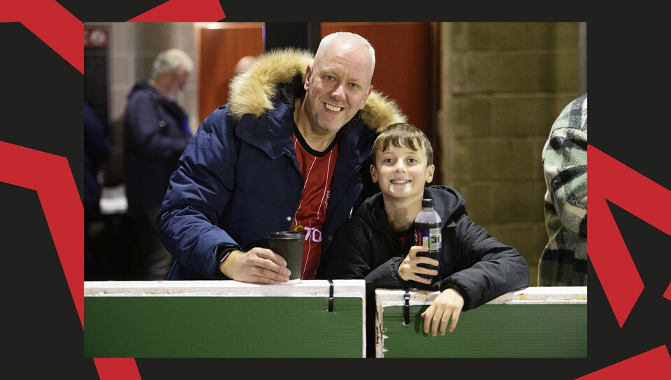 A fan action image from City's away game at Crawley Town.
