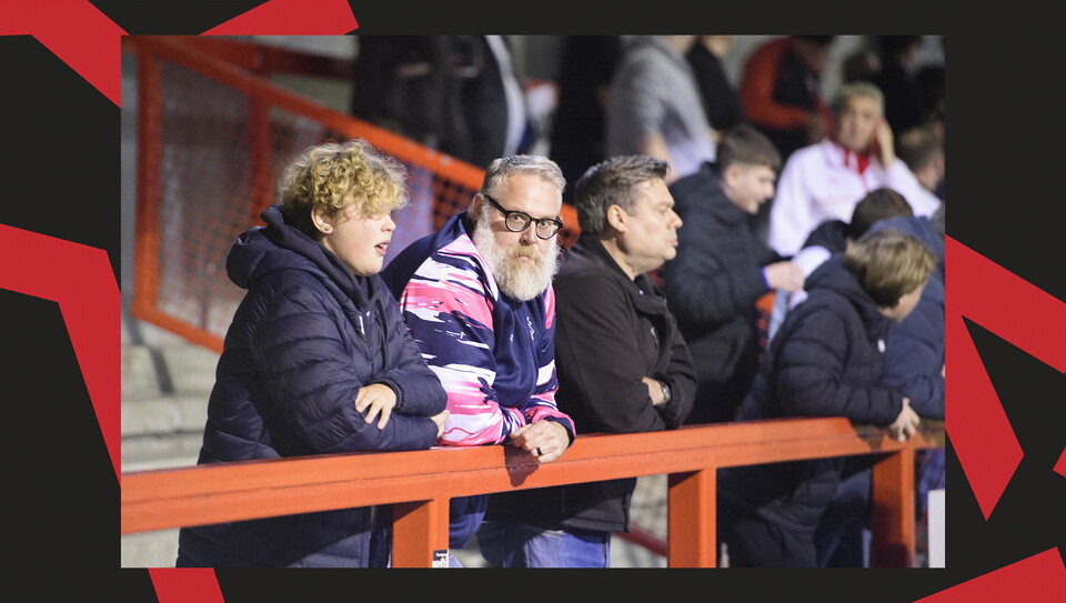A fan action image from City's away game at Crawley Town.