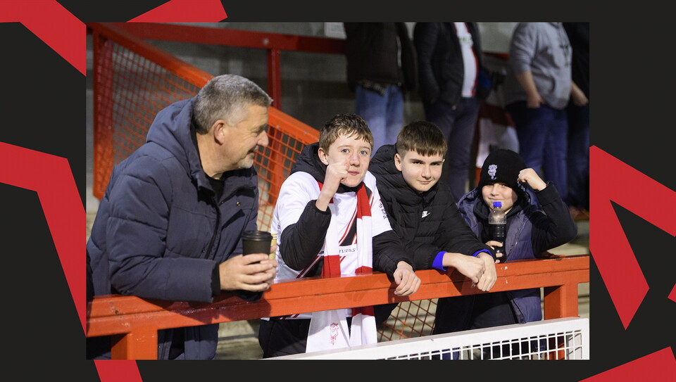 A fan action image from City's away game at Crawley Town.