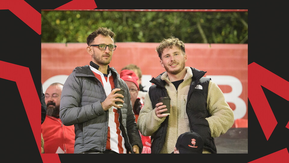 A fan action image from City's away game at Crawley Town.