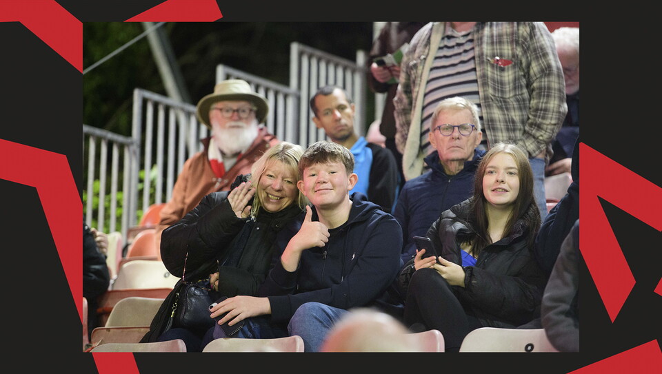 A fan action image from City's away game at Crawley Town.