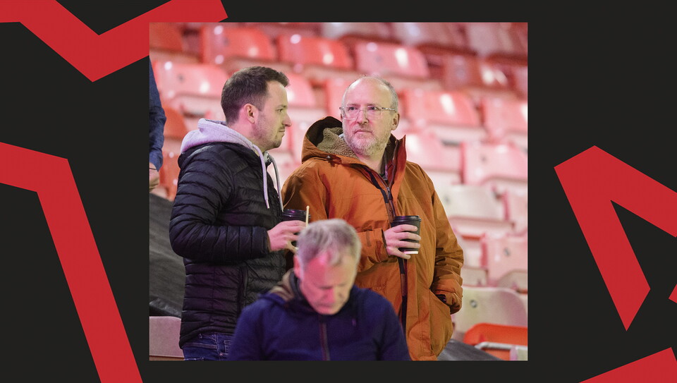 A fan action image from City's away game at Crawley Town.