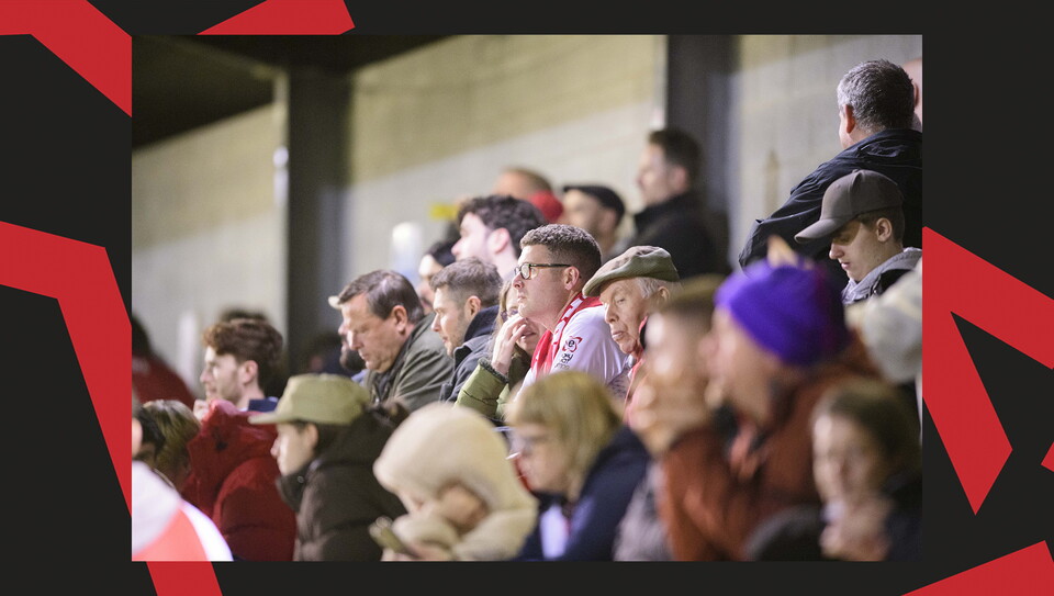 A fan action image from City's away game at Crawley Town.