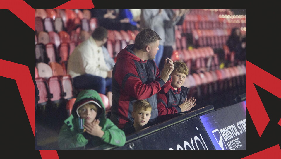 A fan image from City's 2-1 away win at Grimsby Town