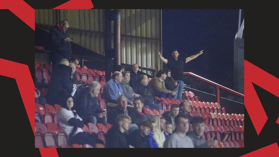 A fan image from City's 2-1 away win at Grimsby Town