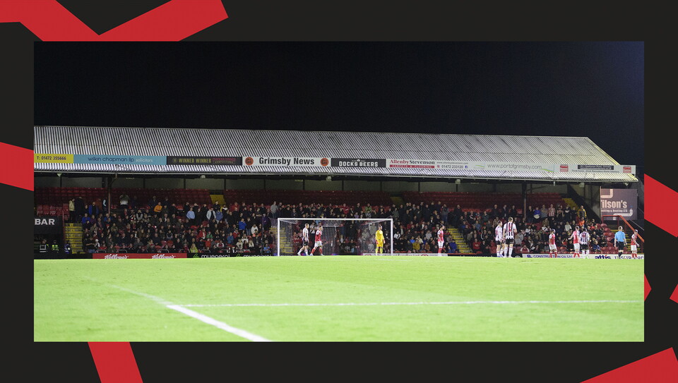 A fan image from City's 2-1 away win at Grimsby Town