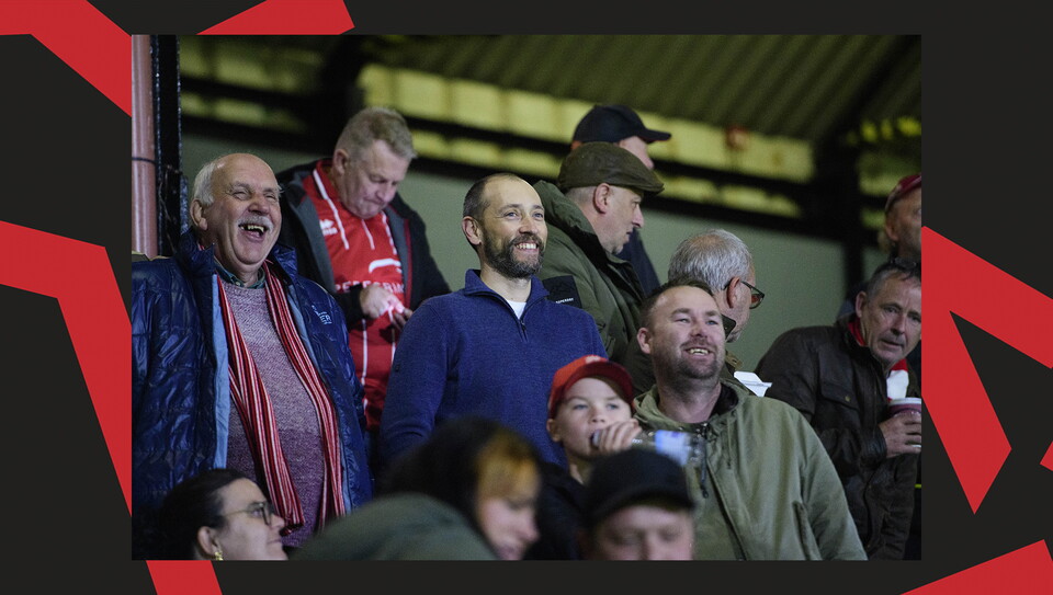 A fan image from City's 2-1 away win at Grimsby Town