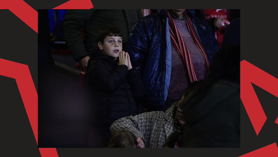 A fan image from City's 2-1 away win at Grimsby Town