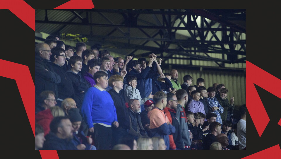 A fan image from City's 2-1 away win at Grimsby Town