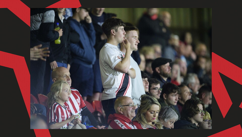 A fan image from City's 2-1 away win at Grimsby Town