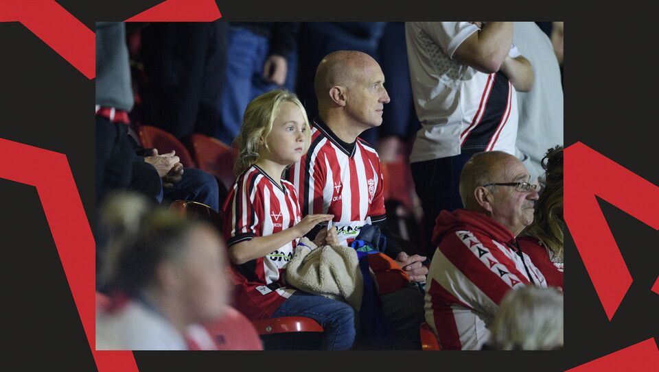 A fan image from City's 2-1 away win at Grimsby Town