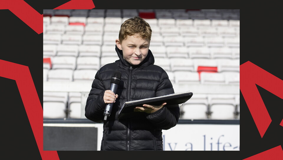 A fan image from City's 2-1 home win over Leyton Orient.