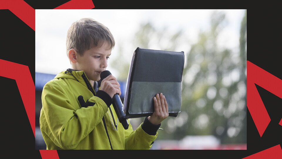 A fan image from City's 2-1 home win over Leyton Orient.