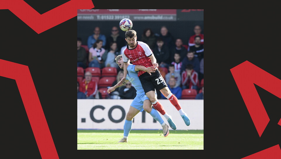 A match action image from City's 2-1 home win over Leyton Orient.