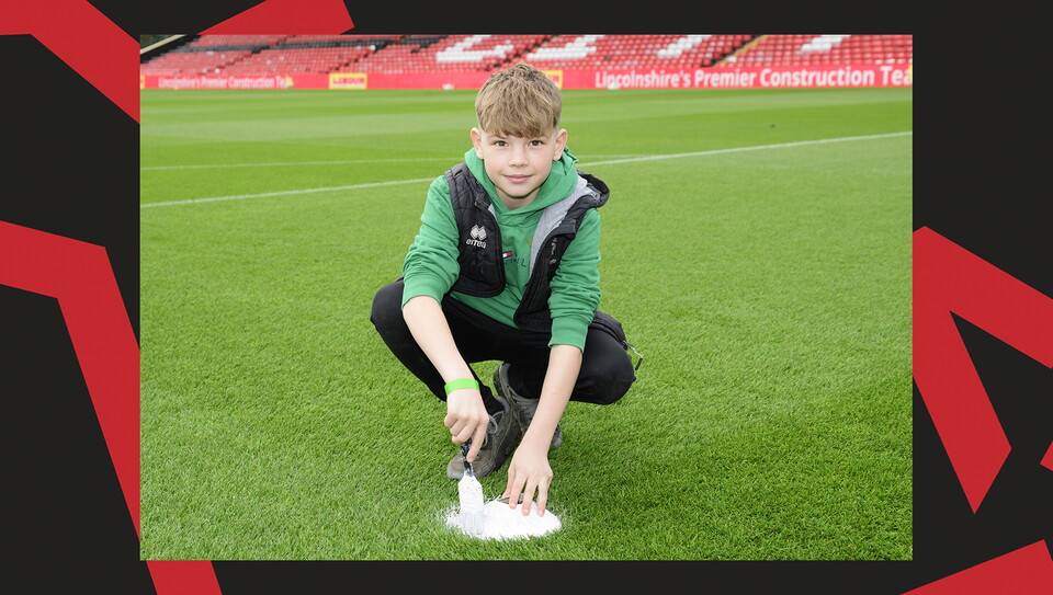 A fan photo from Lincoln City's 2-1 home win over Stockport County.
