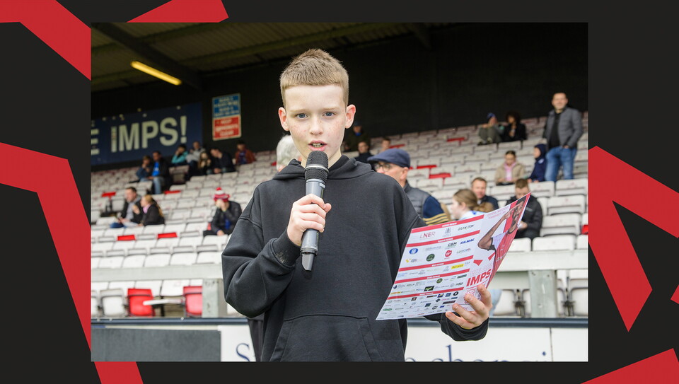 A fan photo from Lincoln City's 2-1 home win over Stockport County.