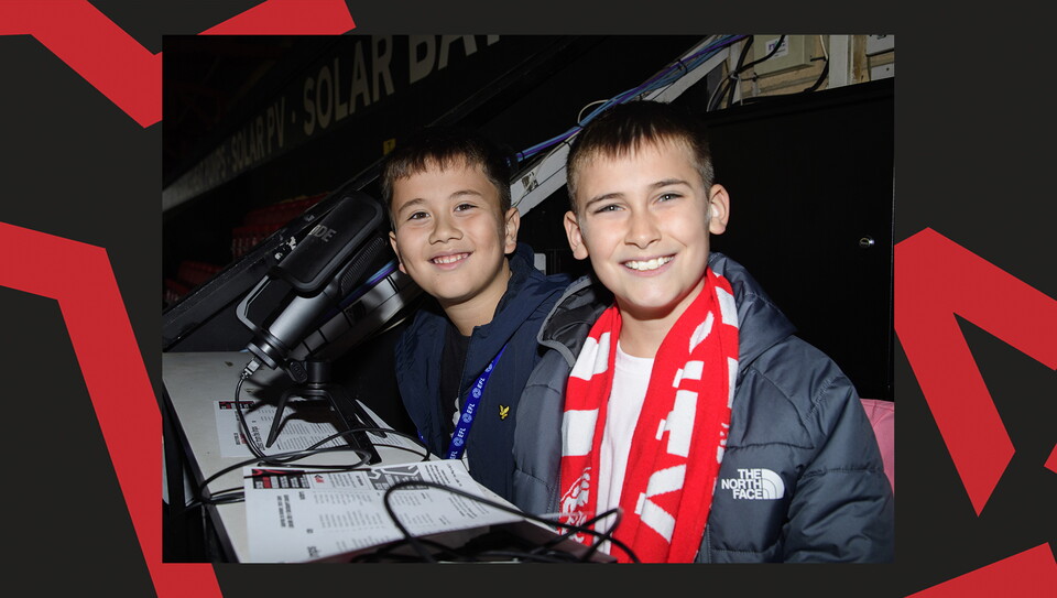 A fan photo from Lincoln City's 2-1 home win over Stockport County.