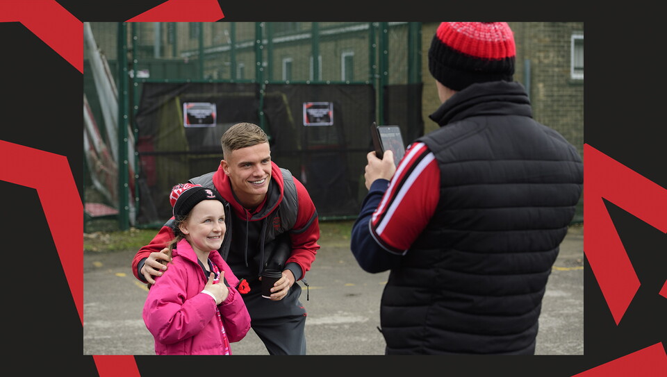 A fan photo from Lincoln City's 2-1 home win over Stockport County.
