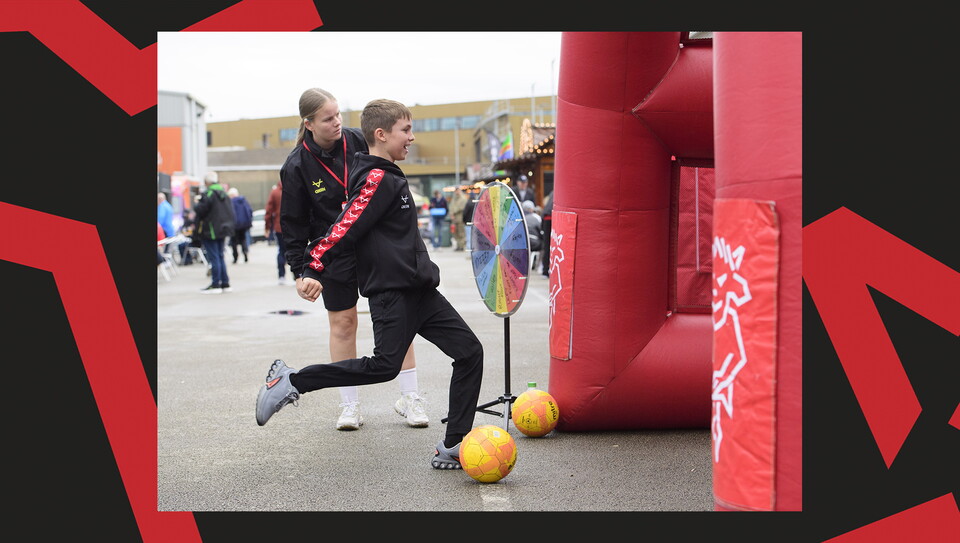 A fan photo from Lincoln City's 2-1 home win over Stockport County.