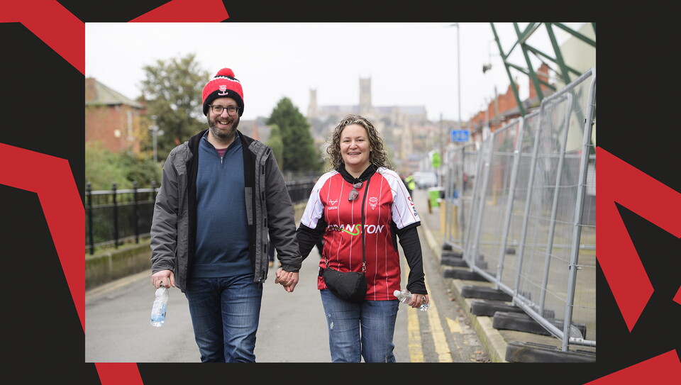 A fan photo from Lincoln City's 2-1 home win over Stockport County.