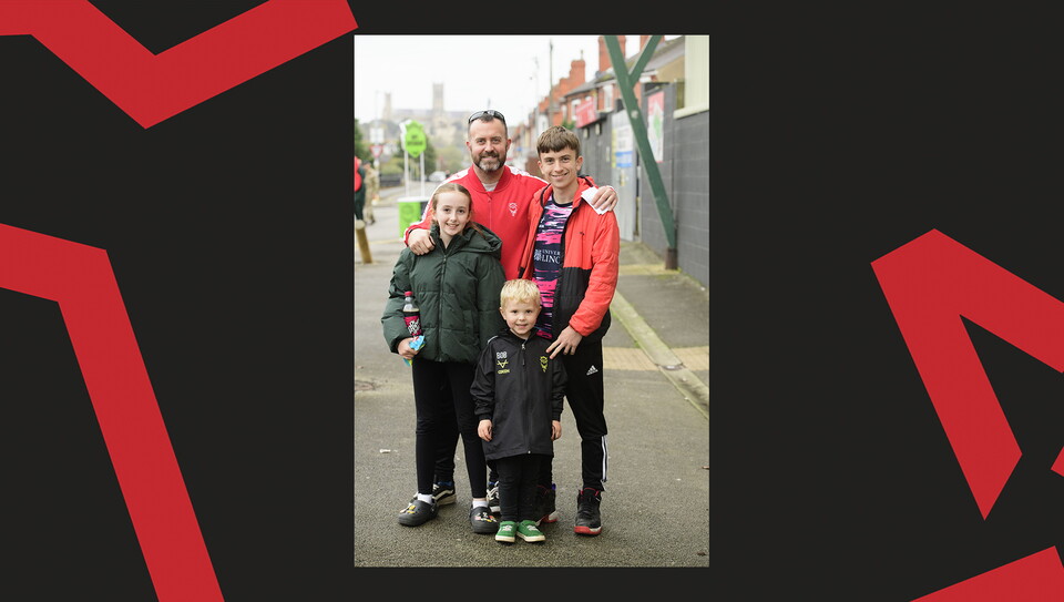 A fan photo from Lincoln City's 2-1 home win over Stockport County.