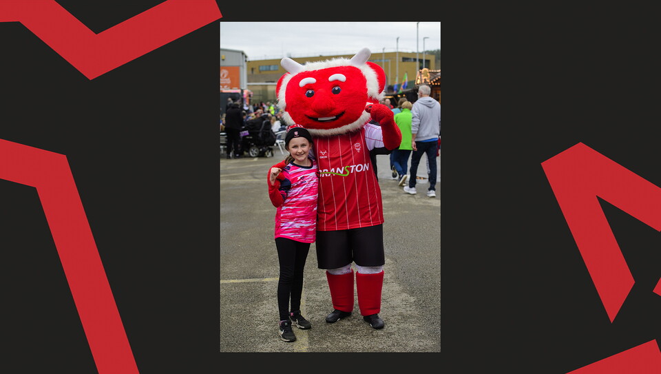 A fan photo from Lincoln City's 2-1 home win over Stockport County.