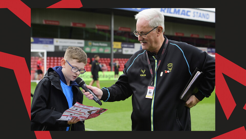 A fan photo from Lincoln City's 2-1 home win over Stockport County.