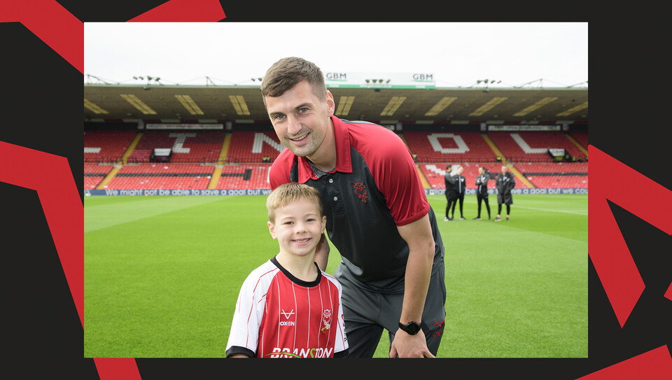 Cranwell Junior FC Under-9s enjoyed the matchday experience against Stockport County