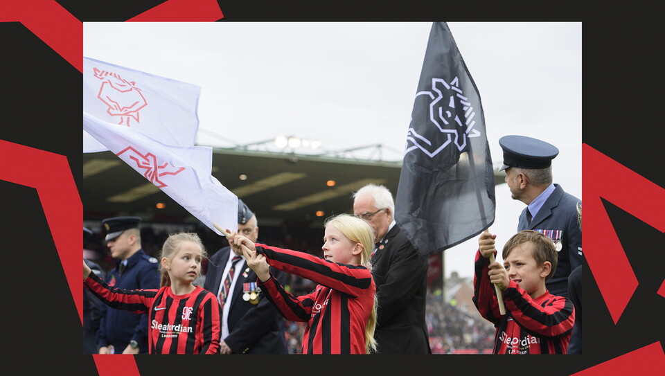 Cranwell Junior FC Under-9s enjoyed the matchday experience against Stockport County