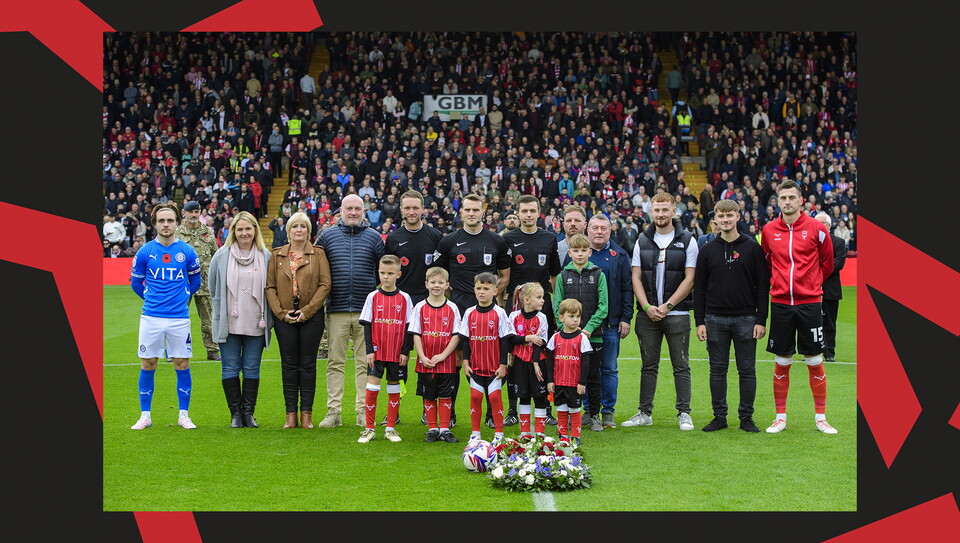 Cranwell Junior FC Under-9s enjoyed the matchday experience against Stockport County