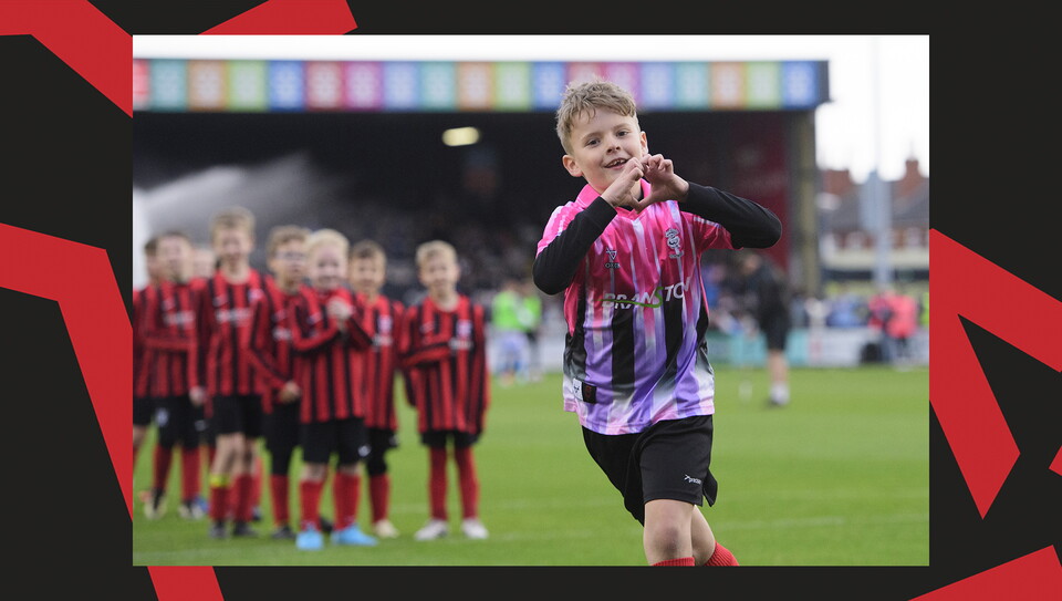 Cranwell Junior FC Under-9s enjoyed the matchday experience against Stockport County