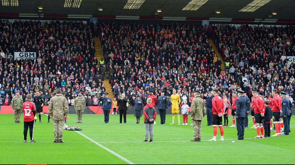 City's home game against Stockport County marked their annual fixture of remembrance.