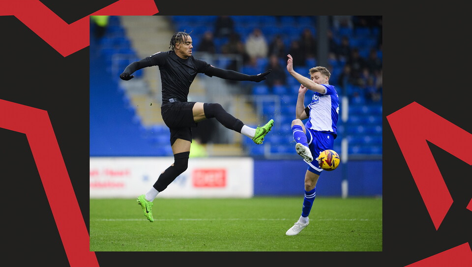 An action image from City's away draw at Bristol Rovers