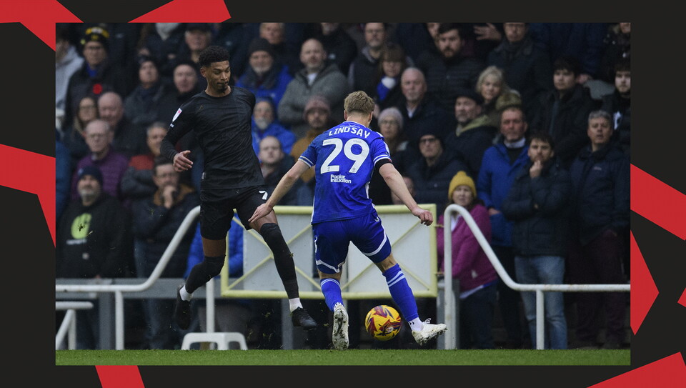 An action image from City's away draw at Bristol Rovers