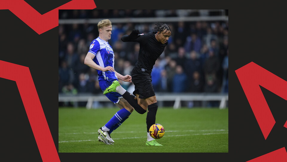 An action image from City's away draw at Bristol Rovers