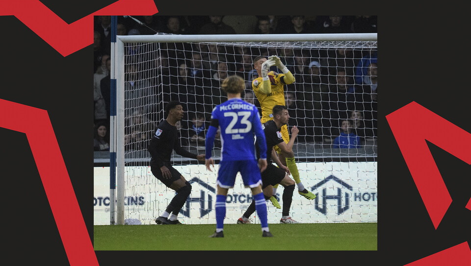 An action image from City's away draw at Bristol Rovers