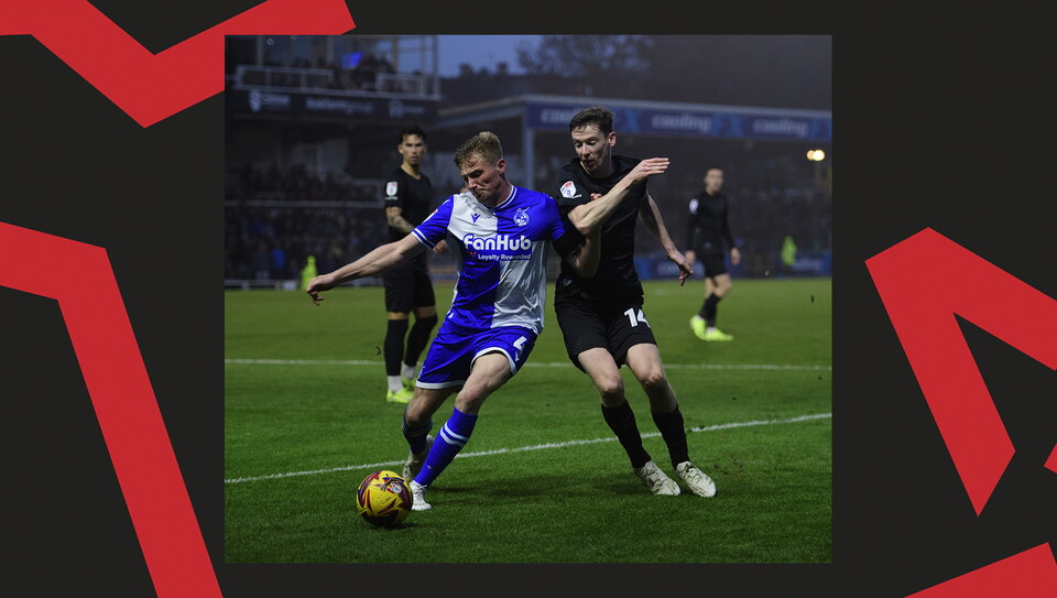 An action image from City's away draw at Bristol Rovers