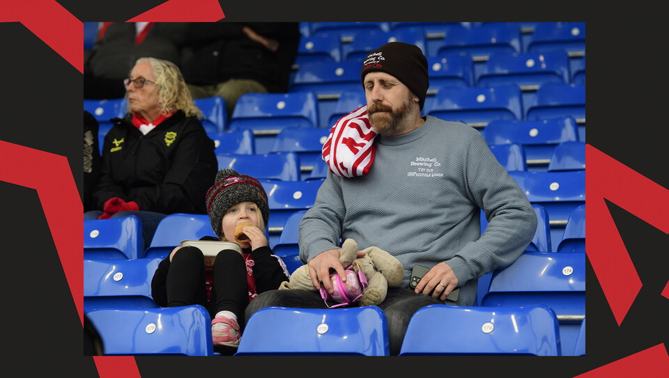 A fans image from City's 1-1 away draw at Bristol Rovers
