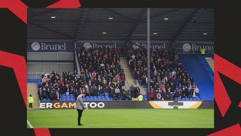 A fans image from City's 1-1 away draw at Bristol Rovers