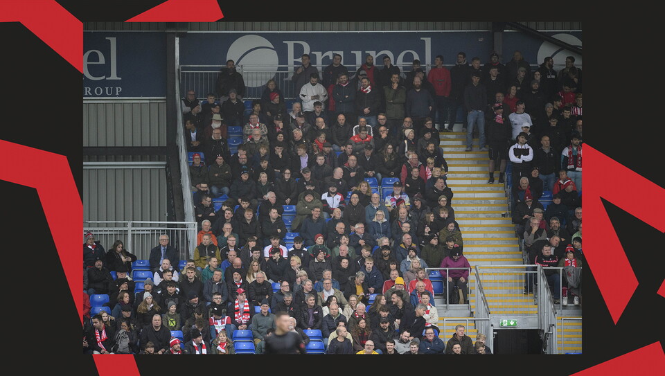 A fans image from City's 1-1 away draw at Bristol Rovers