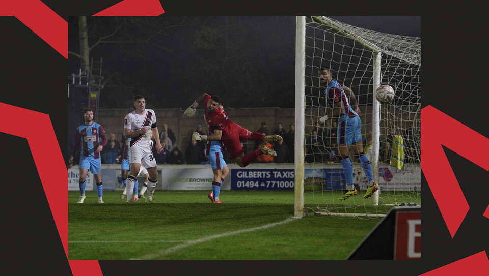 A match image from City's 4-0 win at Chesham United