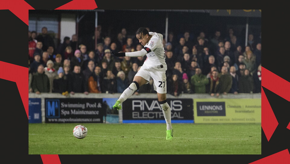 A match image from City's 4-0 win at Chesham United