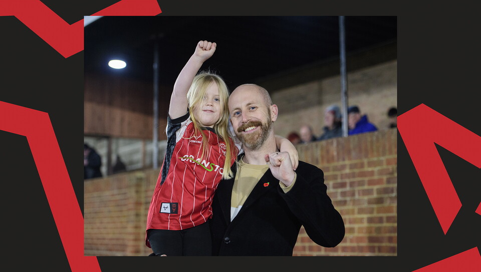 A fan image from City's 4-0 win at Chesham United
