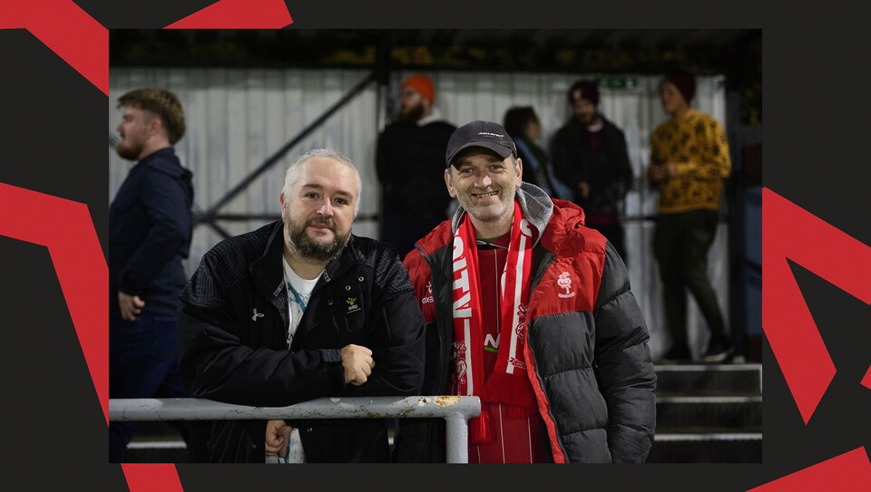 A fan image from City's 4-0 win at Chesham United
