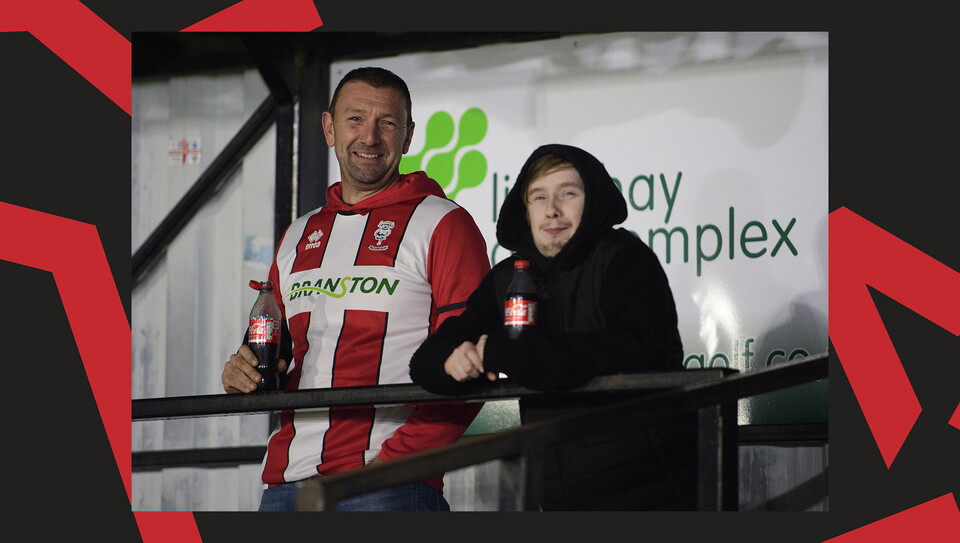A fan image from City's 4-0 win at Chesham United