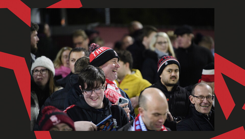 A fan image from City's 4-0 win at Chesham United