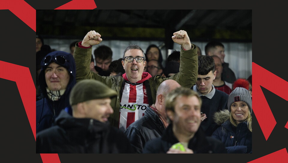 A fan image from City's 4-0 win at Chesham United