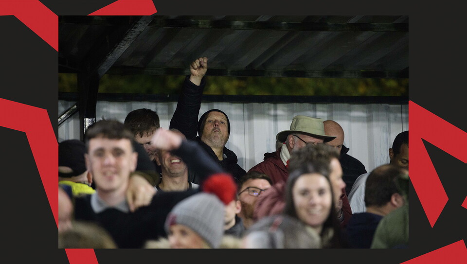 A fan image from City's 4-0 win at Chesham United